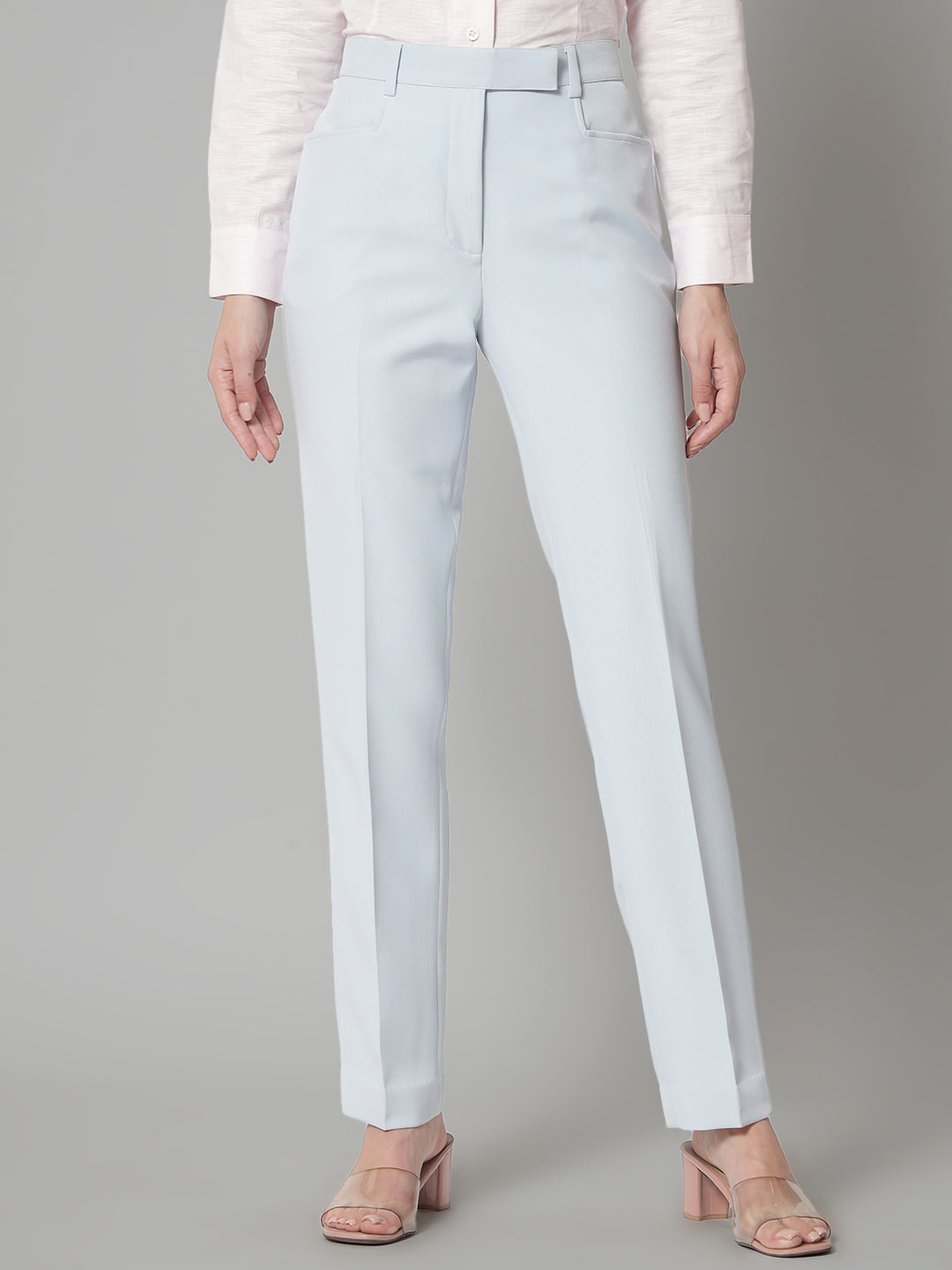 GOLDSTROMS Regular Fit Women White Trousers - Buy GOLDSTROMS Regular Fit  Women White Trousers Online at Best Prices in India