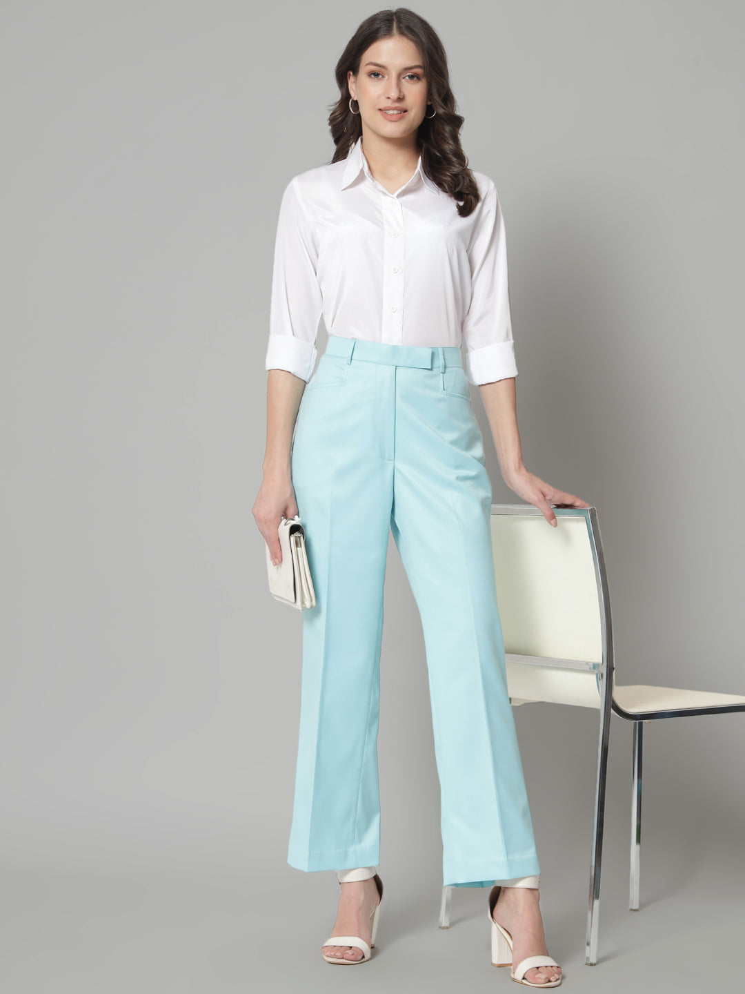 Buy Mast & Harbour Women Black Formal Trousers - Trousers for Women 1454592  | Myntra