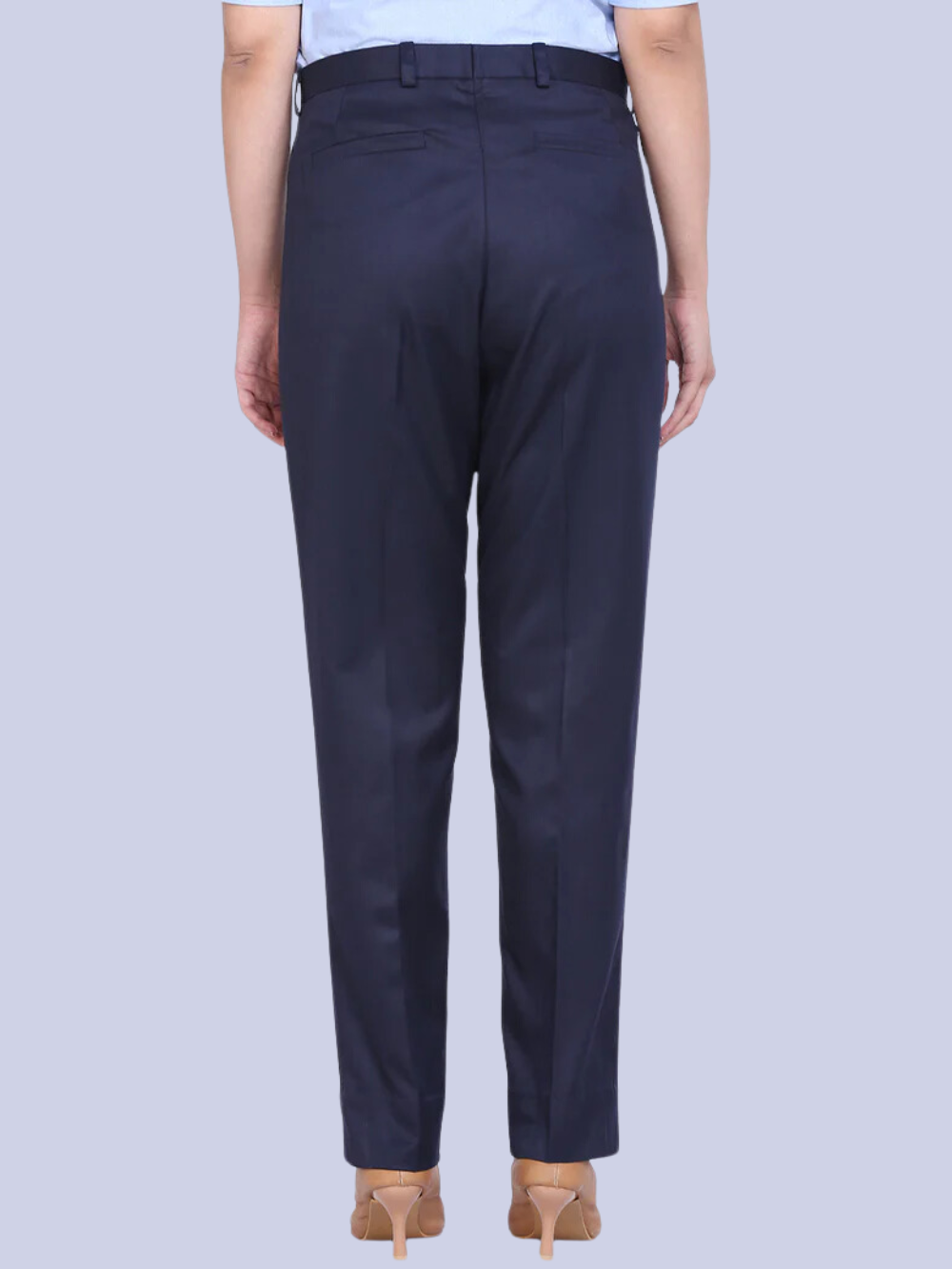 Buy Men's Cotton Mercerised Solid Black Trousers | Cotstyle