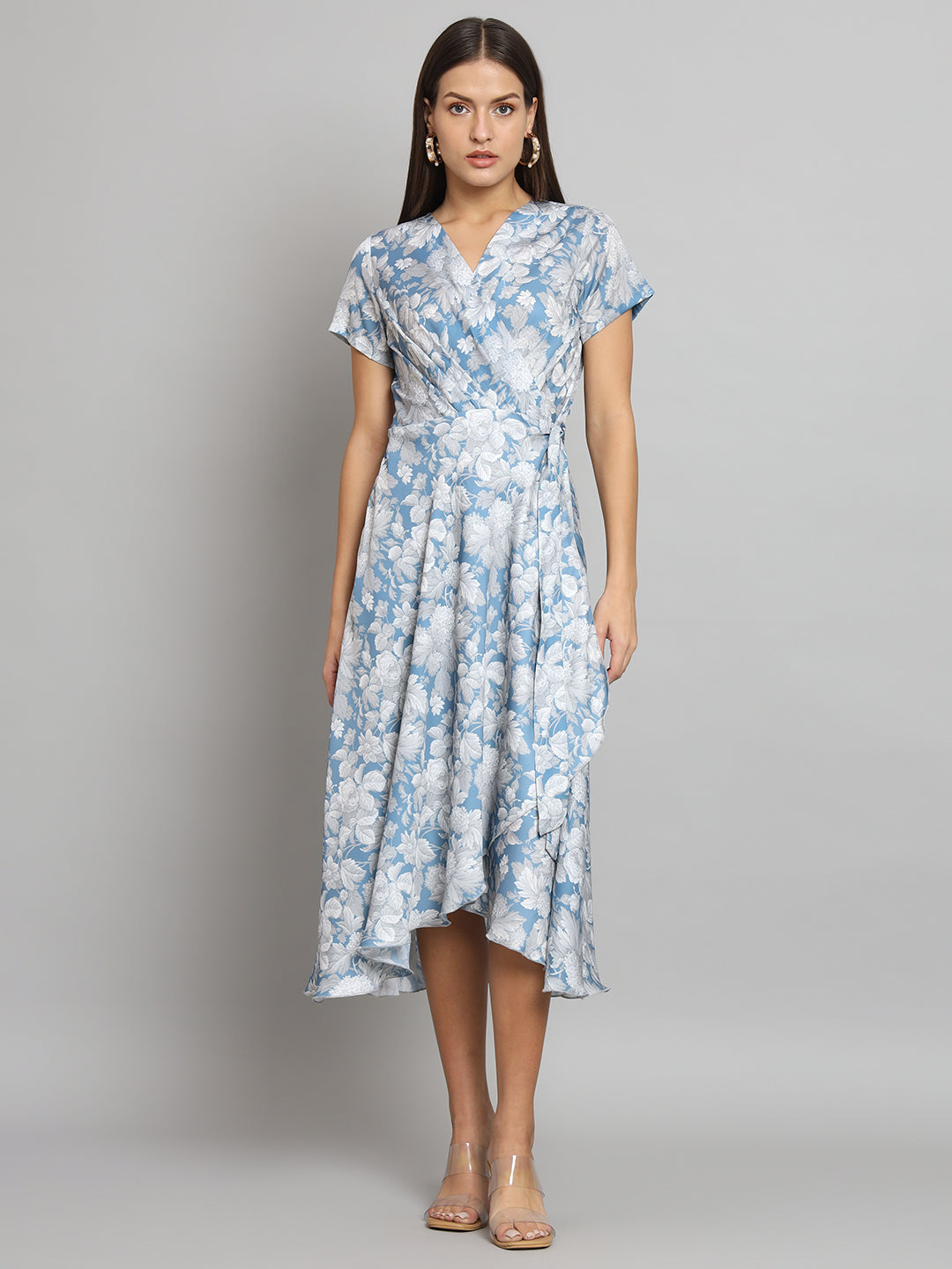 Alice Silk Wrap Around elegant Dress | AKPREMIER.com