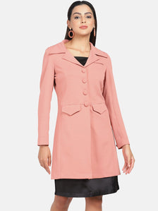 Longline Stretch Jacket- Peach