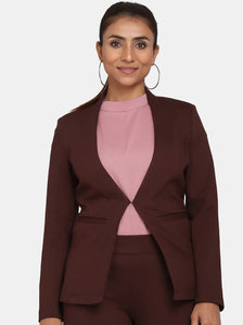 Chocolate Brown Stretch Jacket