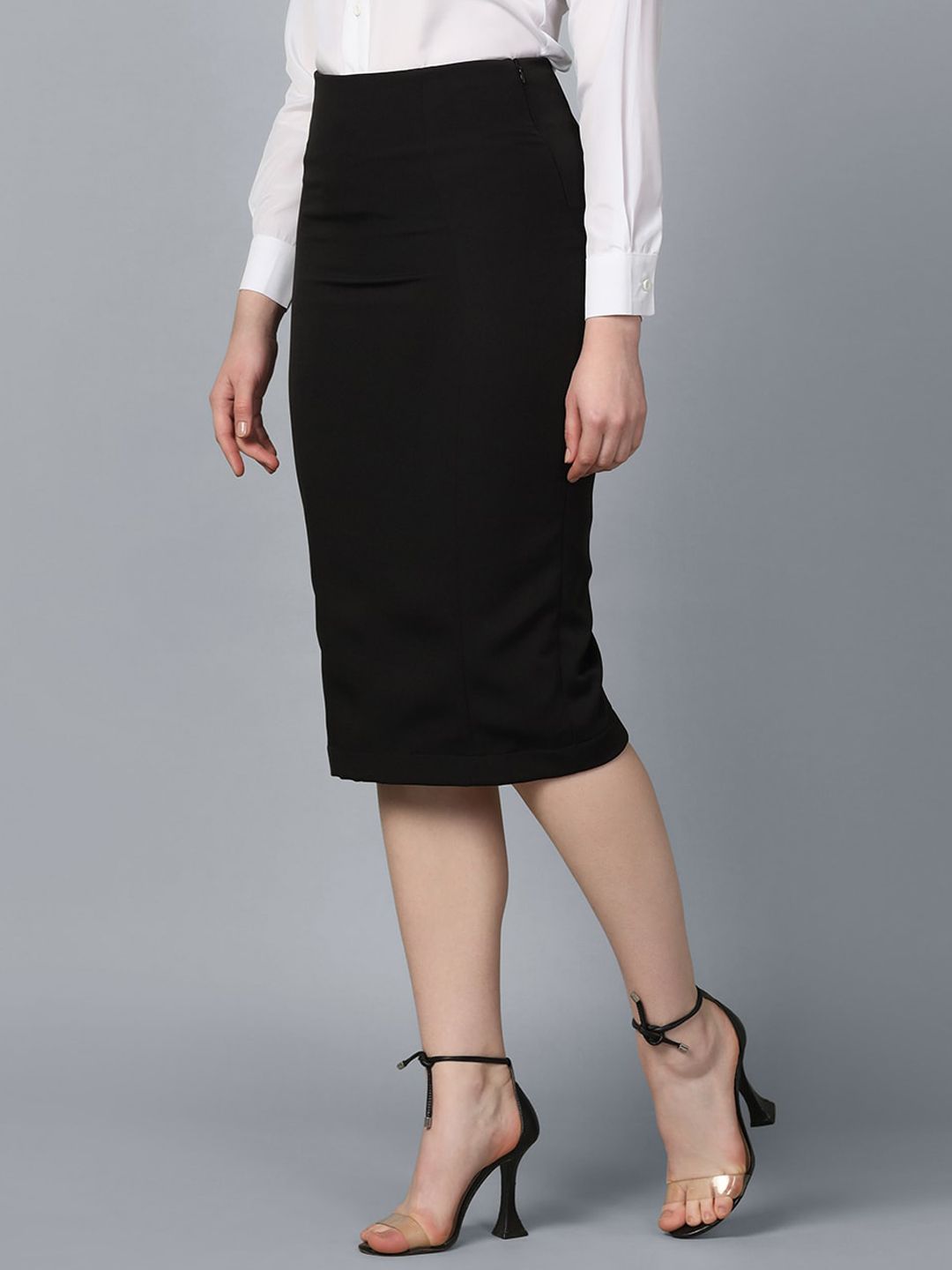 Long black pencil skirt 6xl best sale