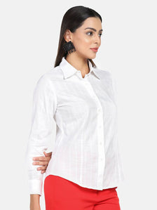 Formal Cotton Shirt - White