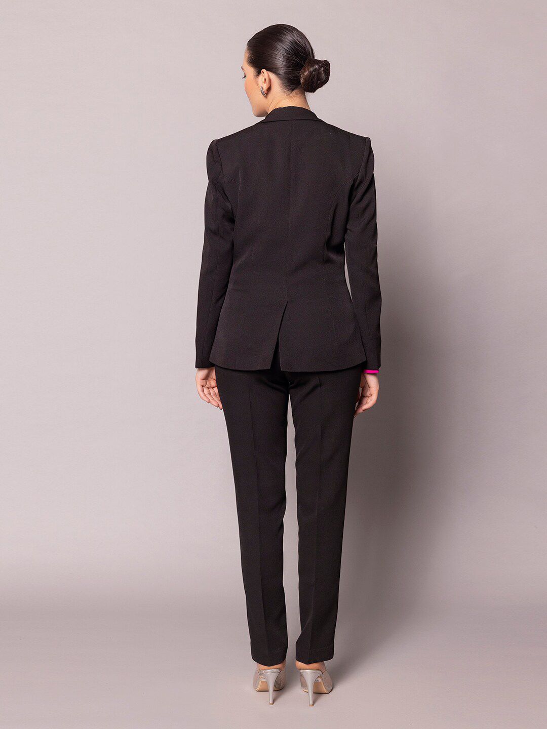 Stretch Pant Suit - Black