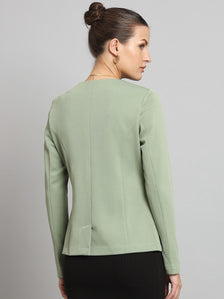 Short Jacket without collar- Sage Green