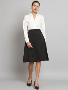 A-Line Moss Skirt- Black