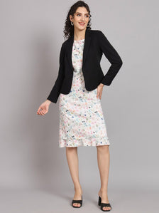 Short Notch Collar Blazer - Black