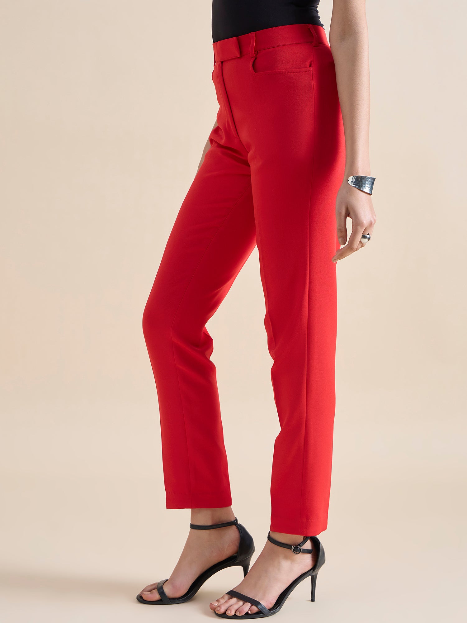 Slim Fit Trouser - Red