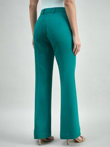 Mid Waist Slim Fit & Flared Stretchable Trouser