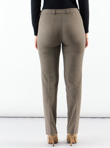 Refined Check High Waist Tailored Trouser In 4-Way Stretch Fabric