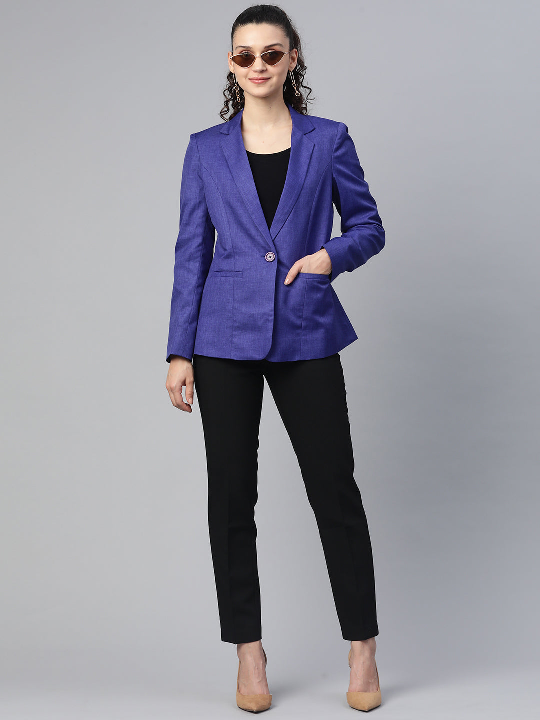 Collar blazer clearance