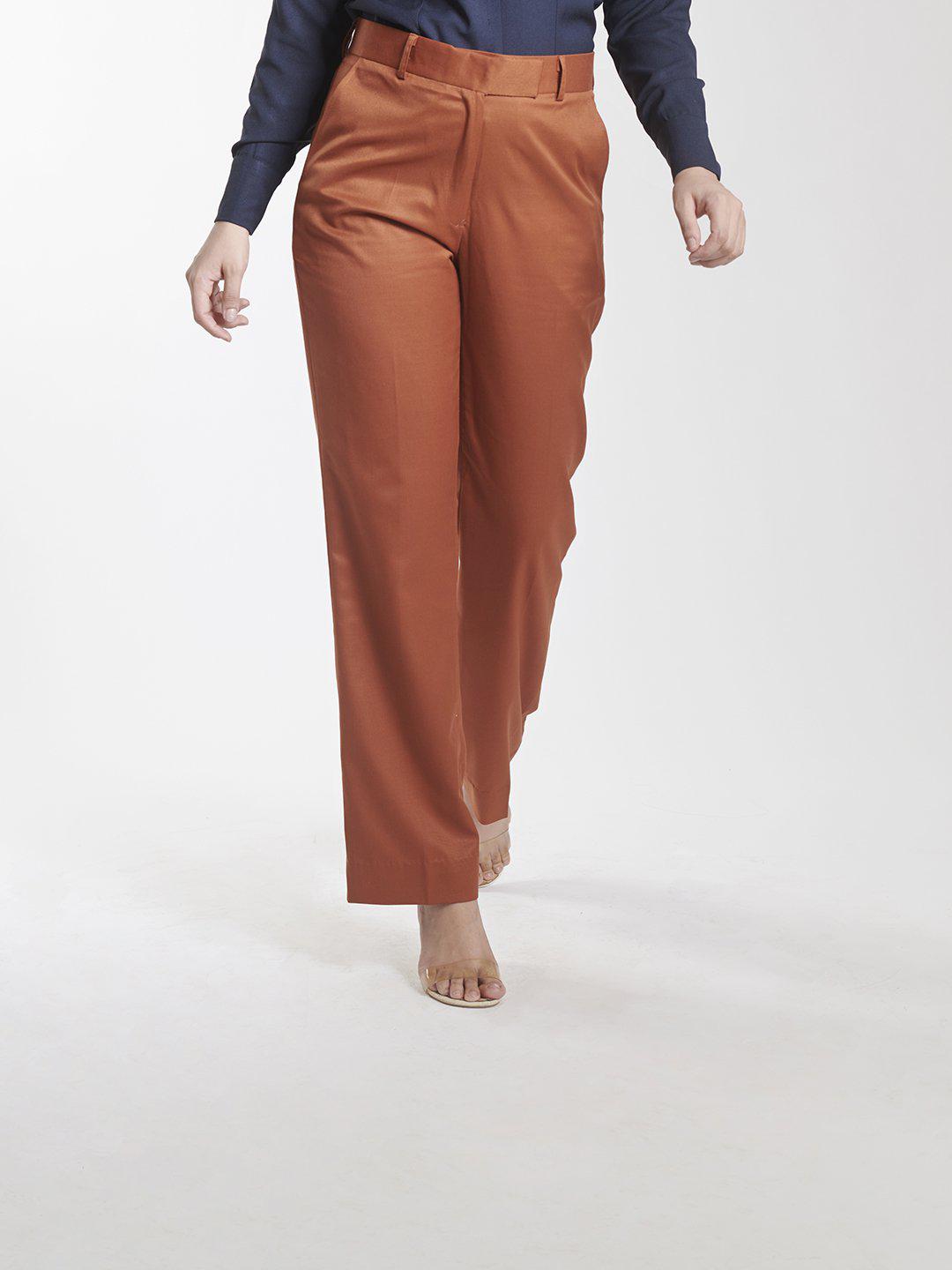 Buy Men's Solid Regular Fit Trousers with Pleat Detail and Button Closure  Online | Centrepoint Oman